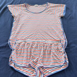 Lake Striped Pajama Set Size M